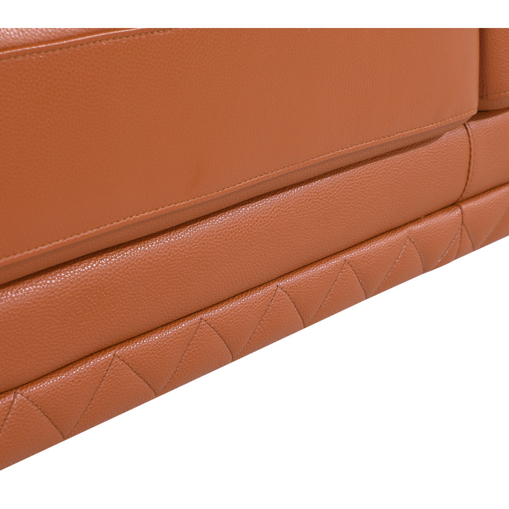 Top Grain Italian Leather Loveseat