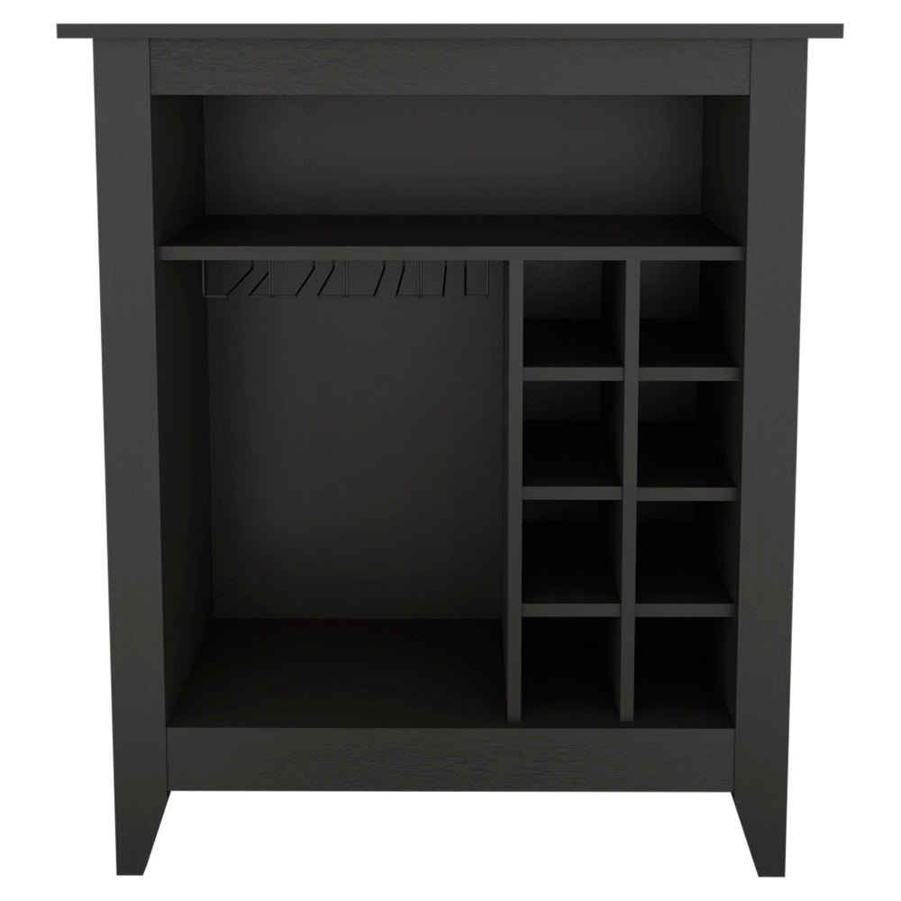 New Canaan 6-Bottle 1-Drawer 1-Shelf Bar Cabinet Black Wengue