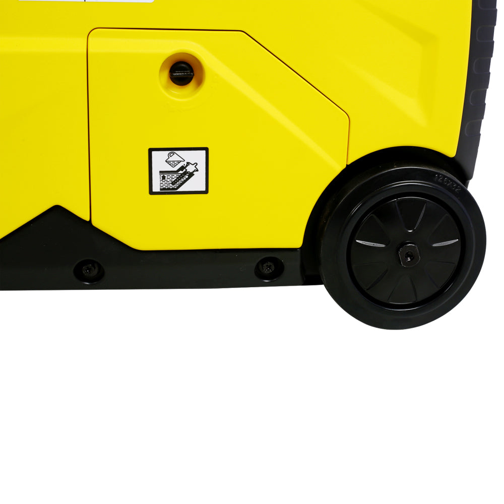 Super quiet Inverter Generator 4500w portable generator electric start, foldable handle with wheel,212cc 4 stroke EPA compliant