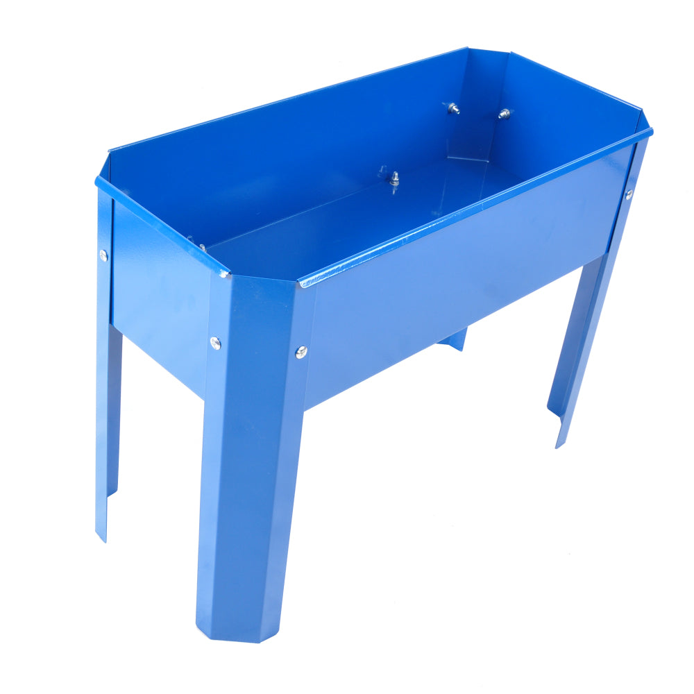 Elevated garden bed metal elevated outdoor flowerpot box suitable for backyard and terrace large flowerpot suitable for vegetable and flower Blue*2