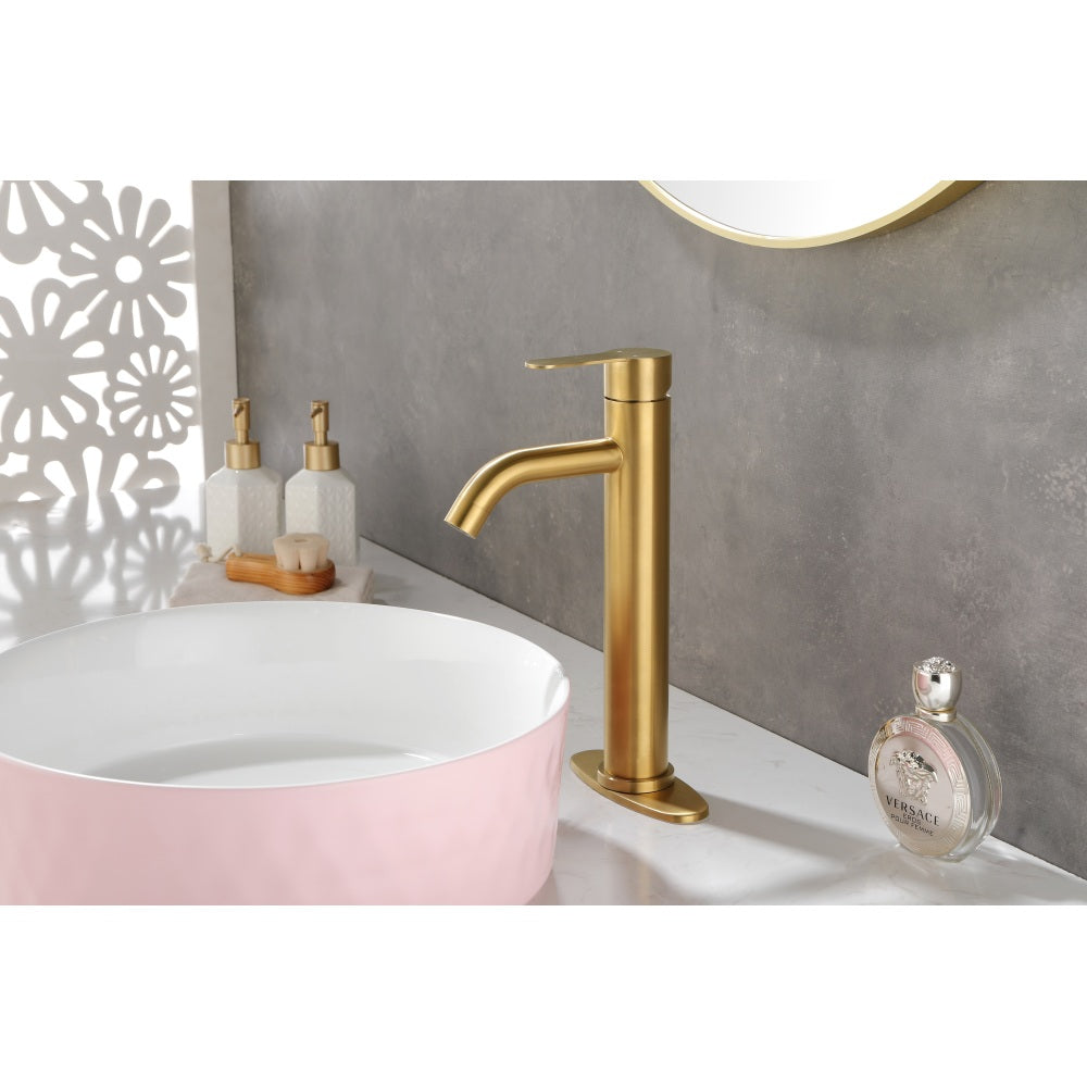 Bathroom Sink Faucet Single Hole Single Handle Bathroom Faucet Vanity Faucet Modern RV Faucet Deck Mount 1 Hole or 3 Holes