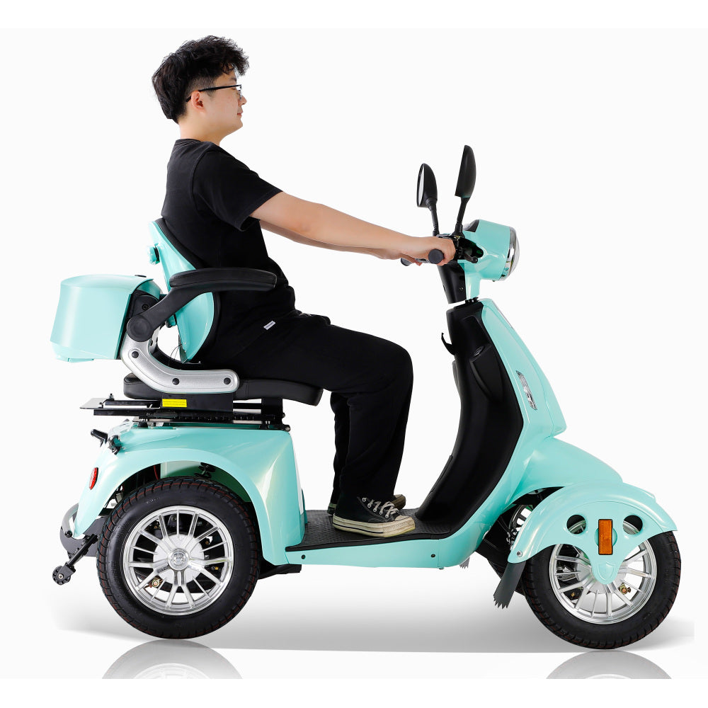 Fastest Mobility Scooter With Four Wheels For Adults & Seniors, Red 800W