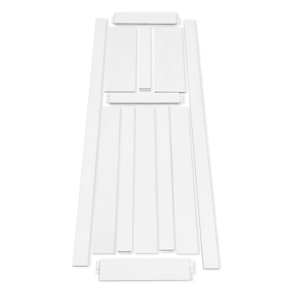 CRAZY ELF 32" x 84" Five Panel Real Primed Door Slab, DIY Panel Door, Modern Interior Barn Door, Moisture-proof, Anti-deformation, Pre-Drilled Ready to Assemble, Suitable for Pre-hung and Barn Door