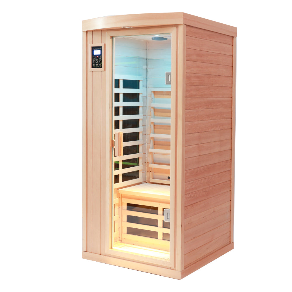 One person hemlock sauna