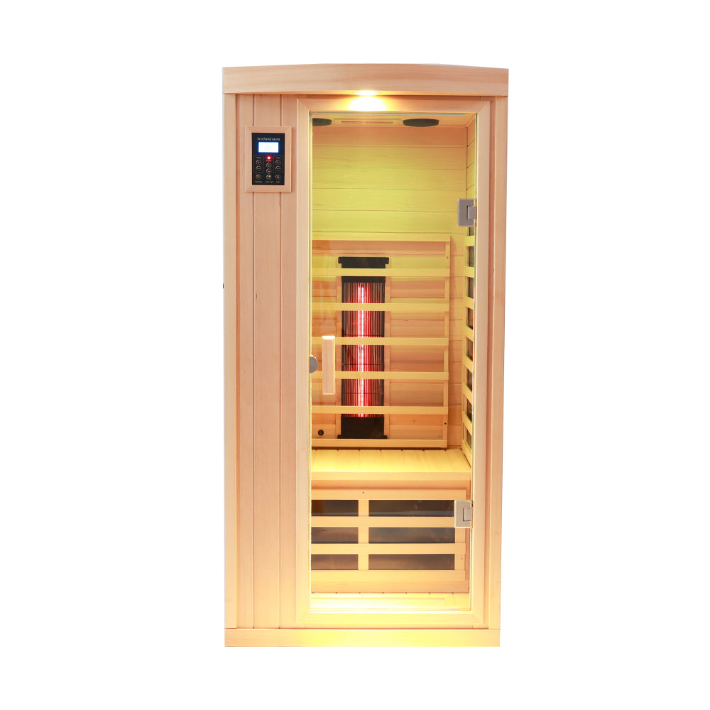 One person hemlock sauna