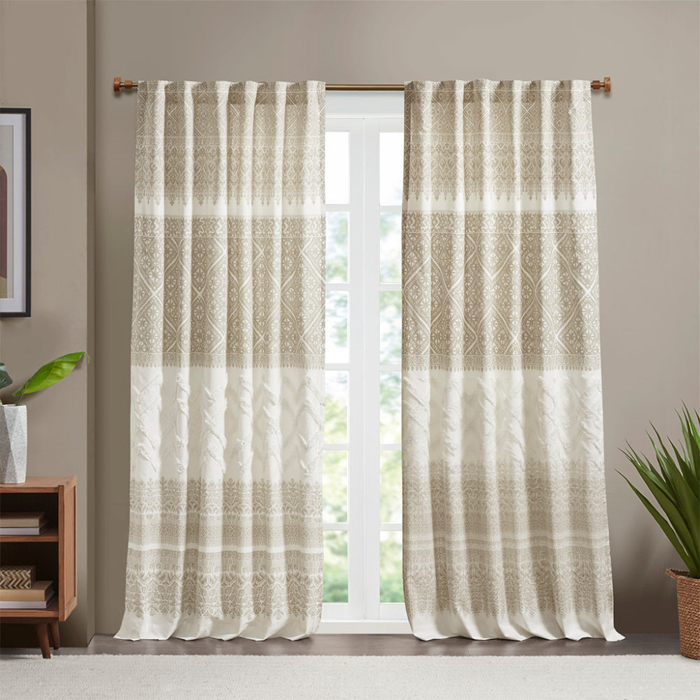 Burnout Printed Curtain Panel(Only 1 Pc Panel)