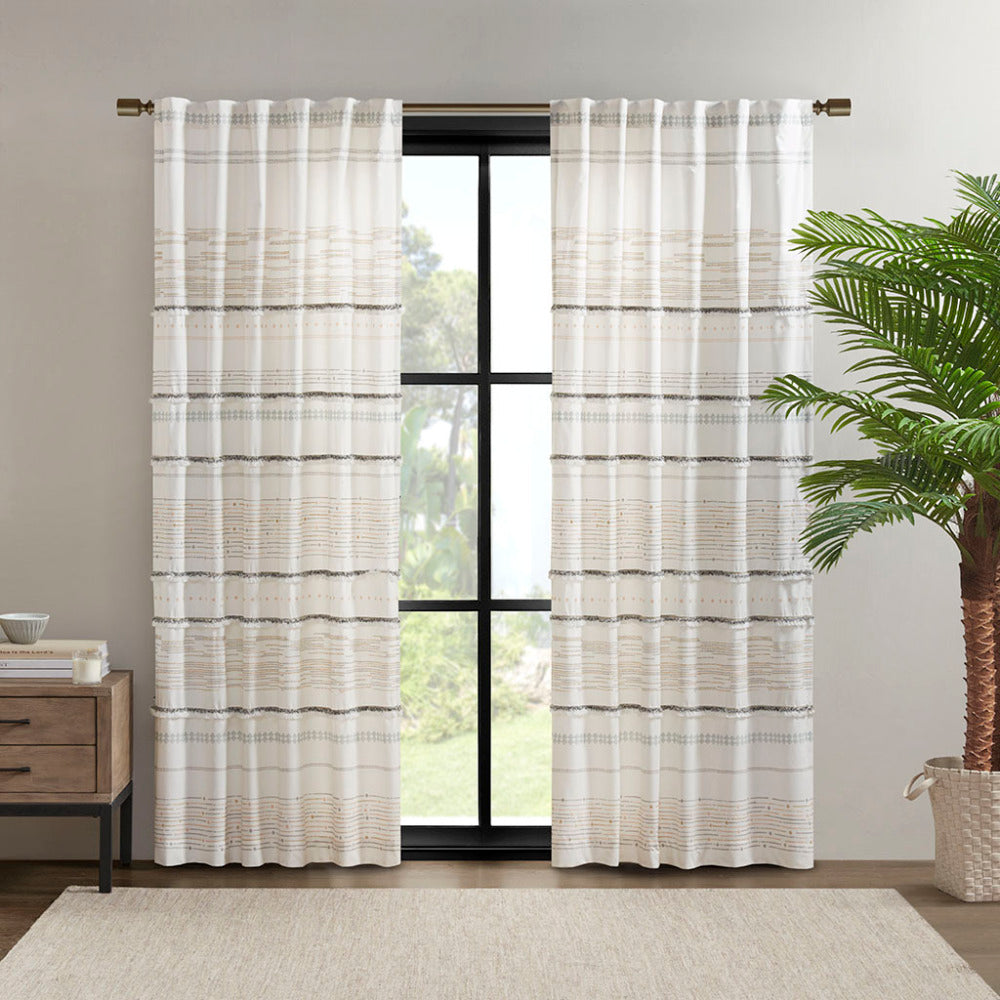 Burnout Printed Curtain Panel(Only 1 Pc Panel)