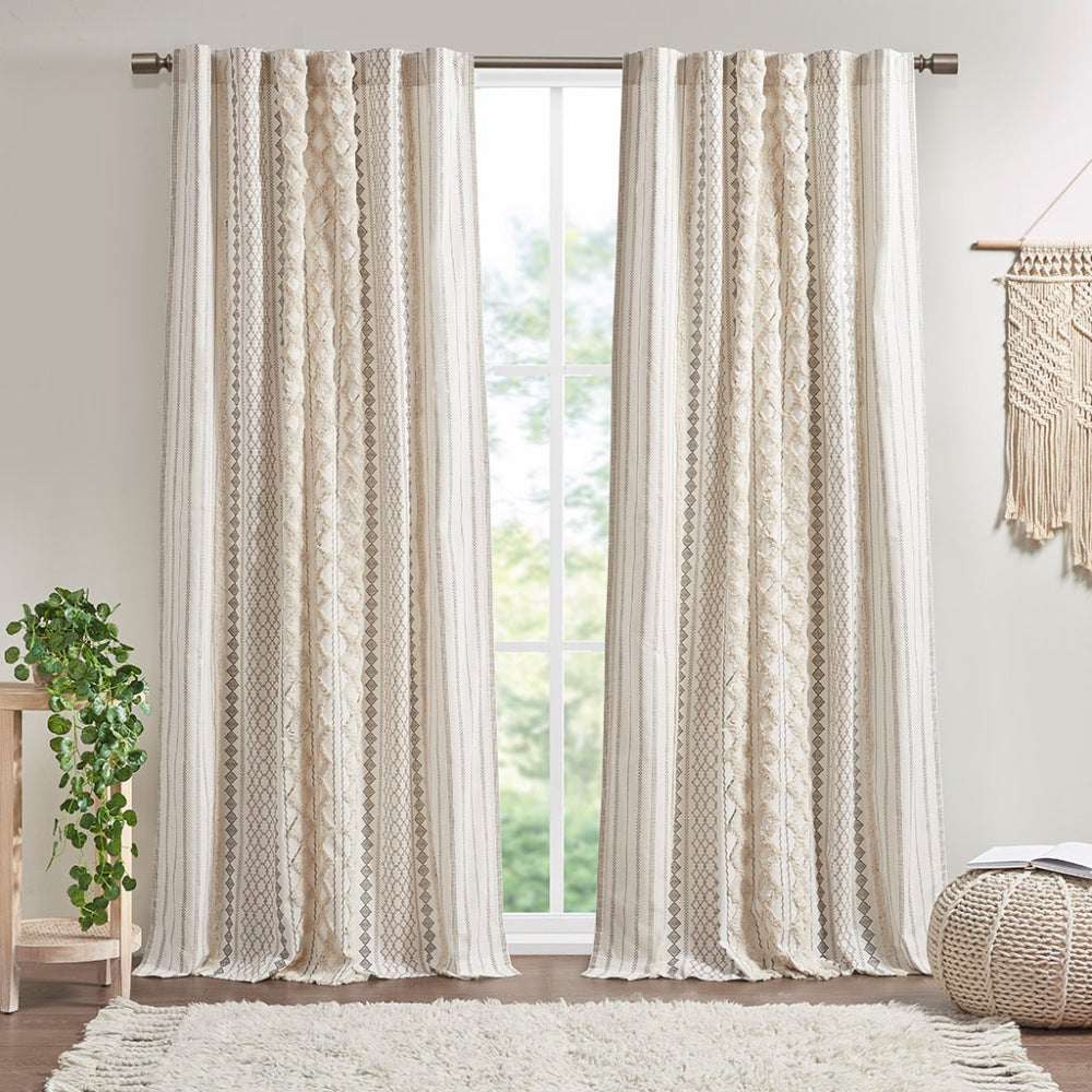 Burnout Printed Curtain Panel