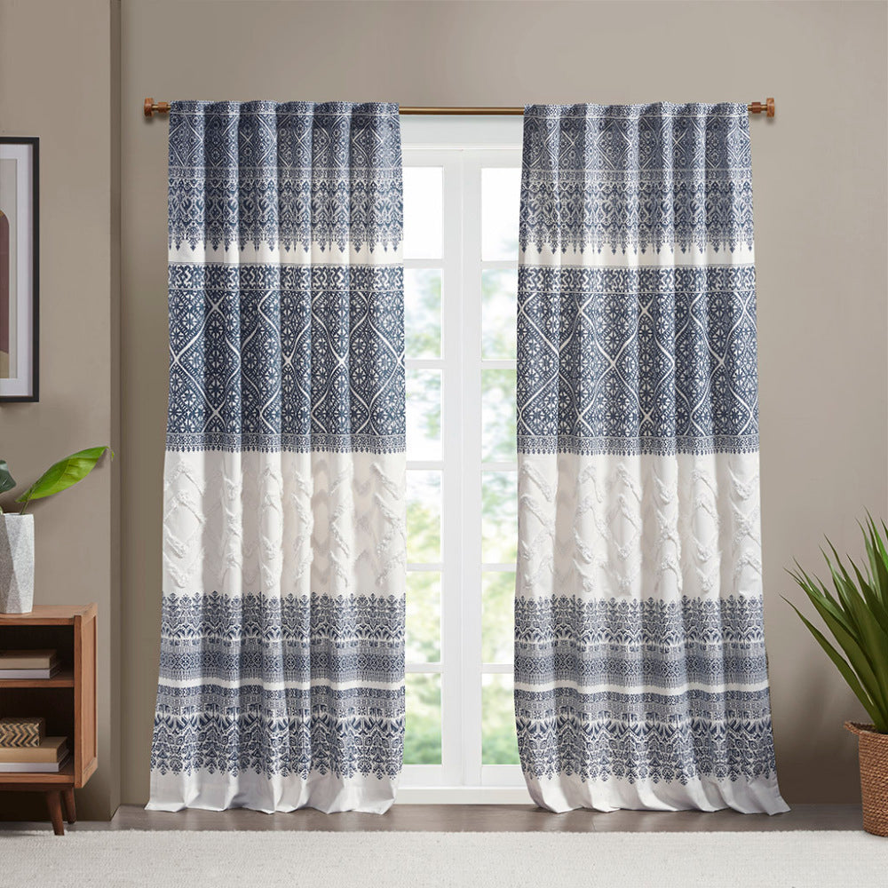 Burnout Printed Curtain Panel(Only 1 Pc Panel)