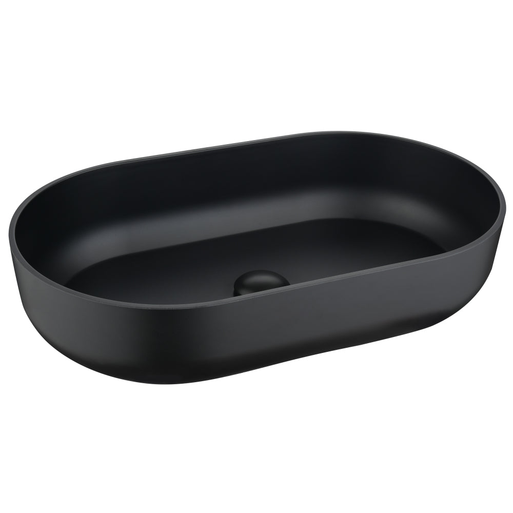 Modern Oval 24"x14" Above Bathroom Vessel Sink, Bathroom Sink for Lavatory Vanity Cabinet