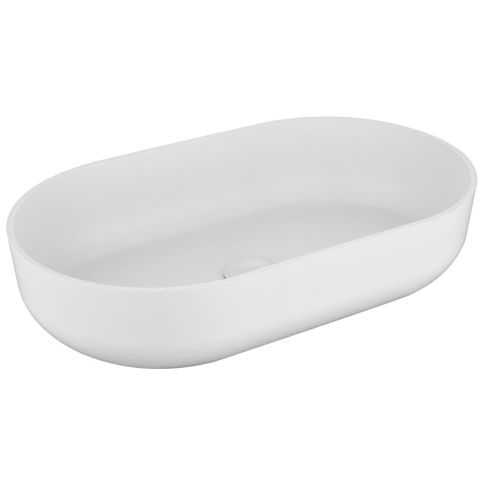 Modern Oval 24"x14" Above Bathroom Vessel Sink, Bathroom Sink for Lavatory Vanity Cabinet