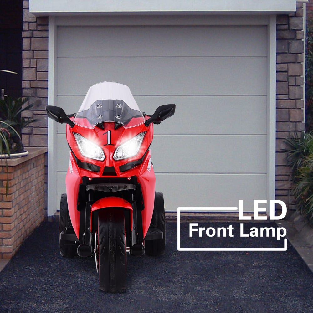 12V Kids Electric motorcycle ,ride on motorcycle,Three lighting wheels Kids electric toys Boys Girls Motorcycle, Children Battery Motor Bikes Rechargeable 3 Wheels Ride on Electric Motorcycle