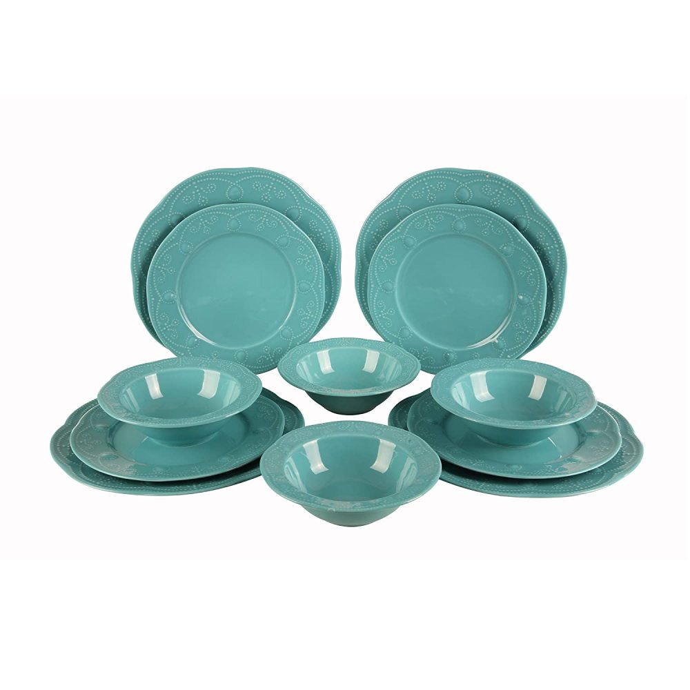Fulya 12 Pieces Dinnerware Set Light Pink