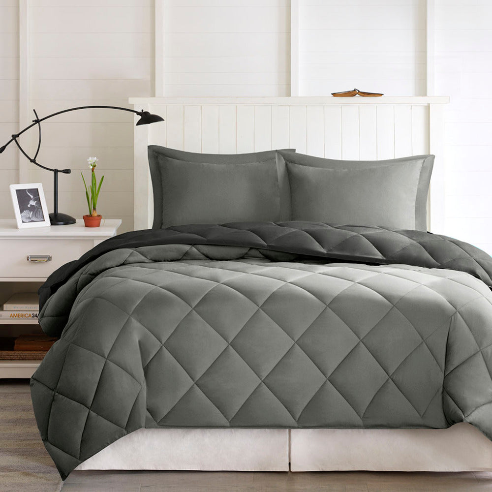 Twin/Twin XL 3M Scotchgard Diamond Quilting Reversible Down Alternative Comforter Set