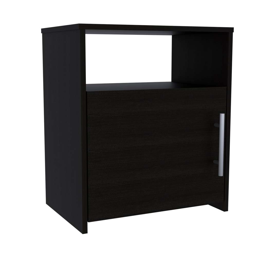 3 Piece Bedroom Set, London Armoire + 2 Omaha Nightstands, Black