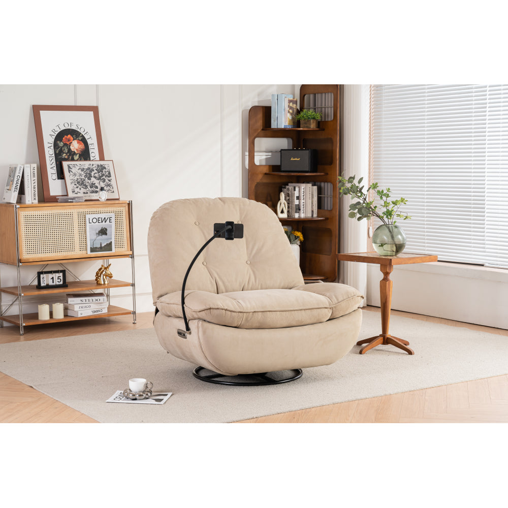 Power Recliner Swivel Glider USB Charger With Bluetooth Music Player Different Function Sleep Working Game and Leisure Model