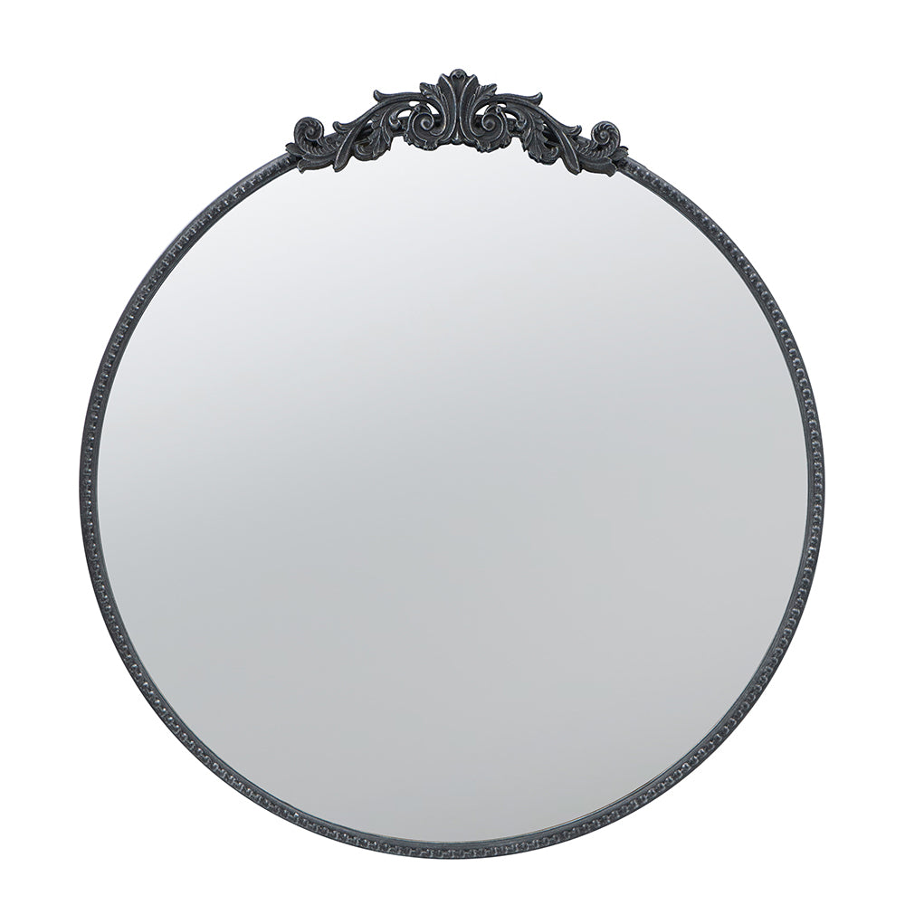 24" x 42" Gold Arch Mirror, Baroque Inspired Wall Decor for Bathroom Bedroom Living Room