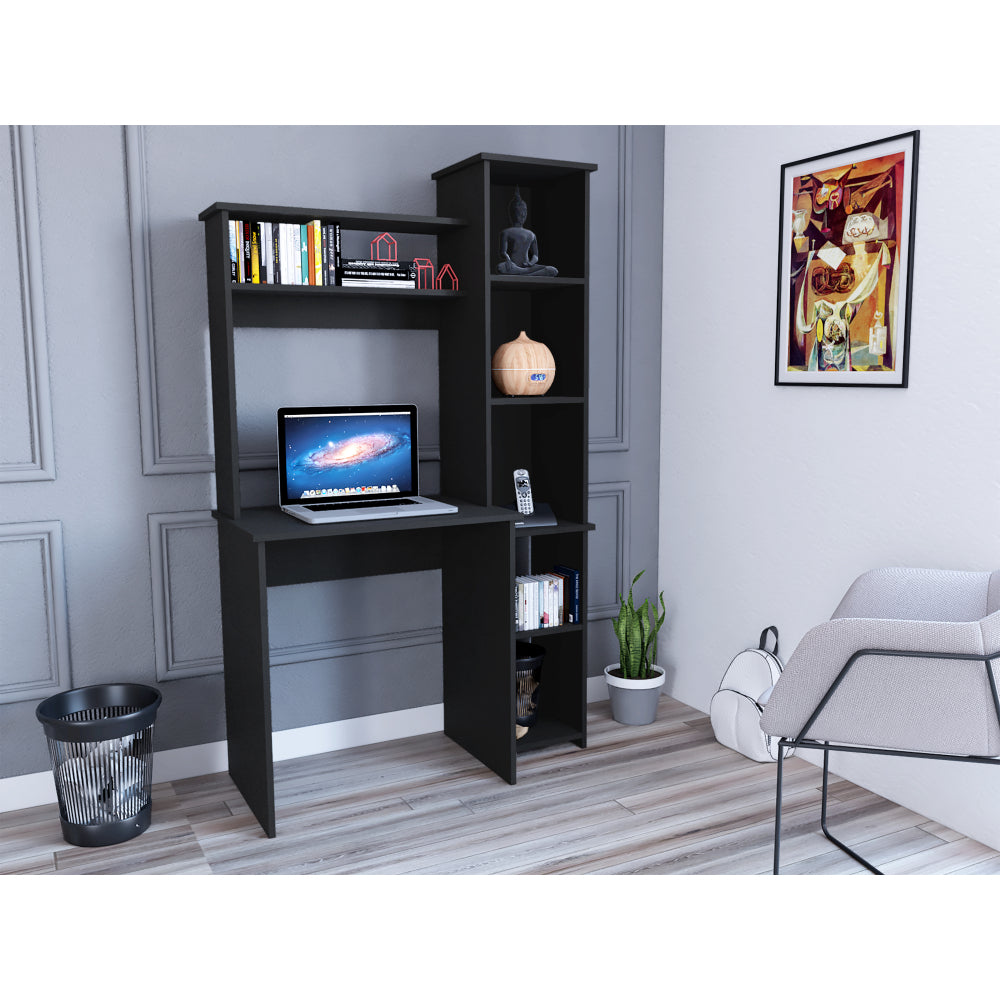 Desk Logan, Five Cubbies, Light Oak Finish