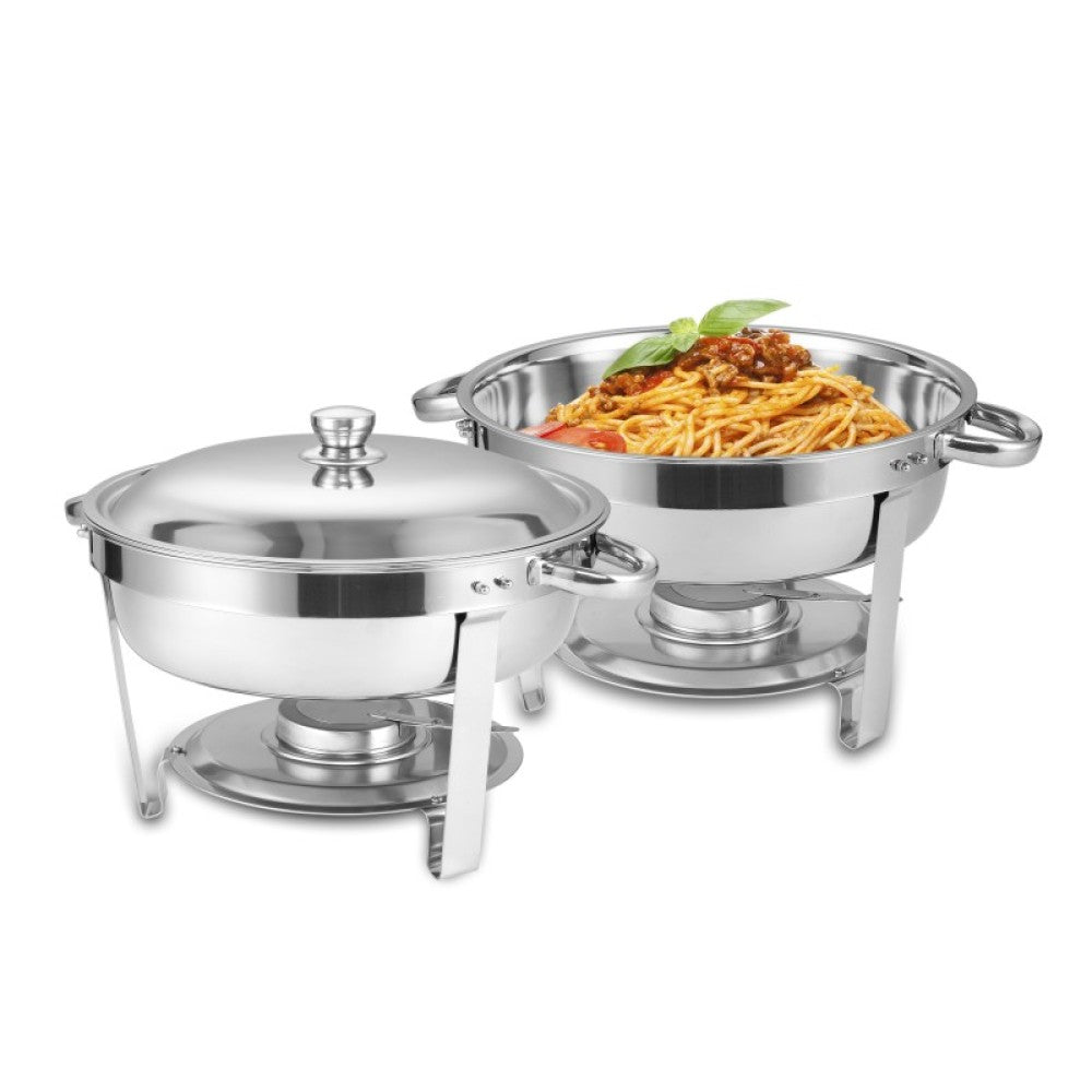 Round Buffet Catering Dish For Home and Outdoor 2 Pcs/ Sets