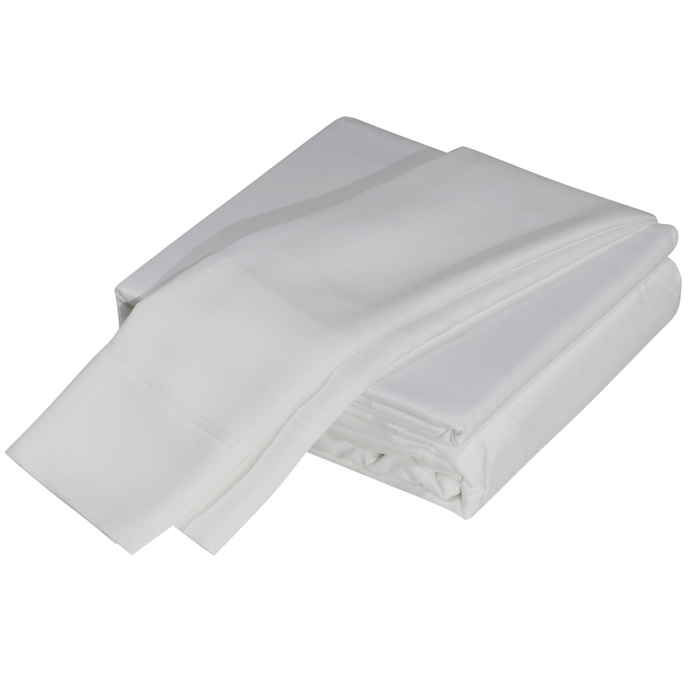 Premium Silky Soft 100% Tencel Lyocell Derived from Eucalyptus 4-Piece Sheet Set, Oeko-TEX Certified, King - Crème