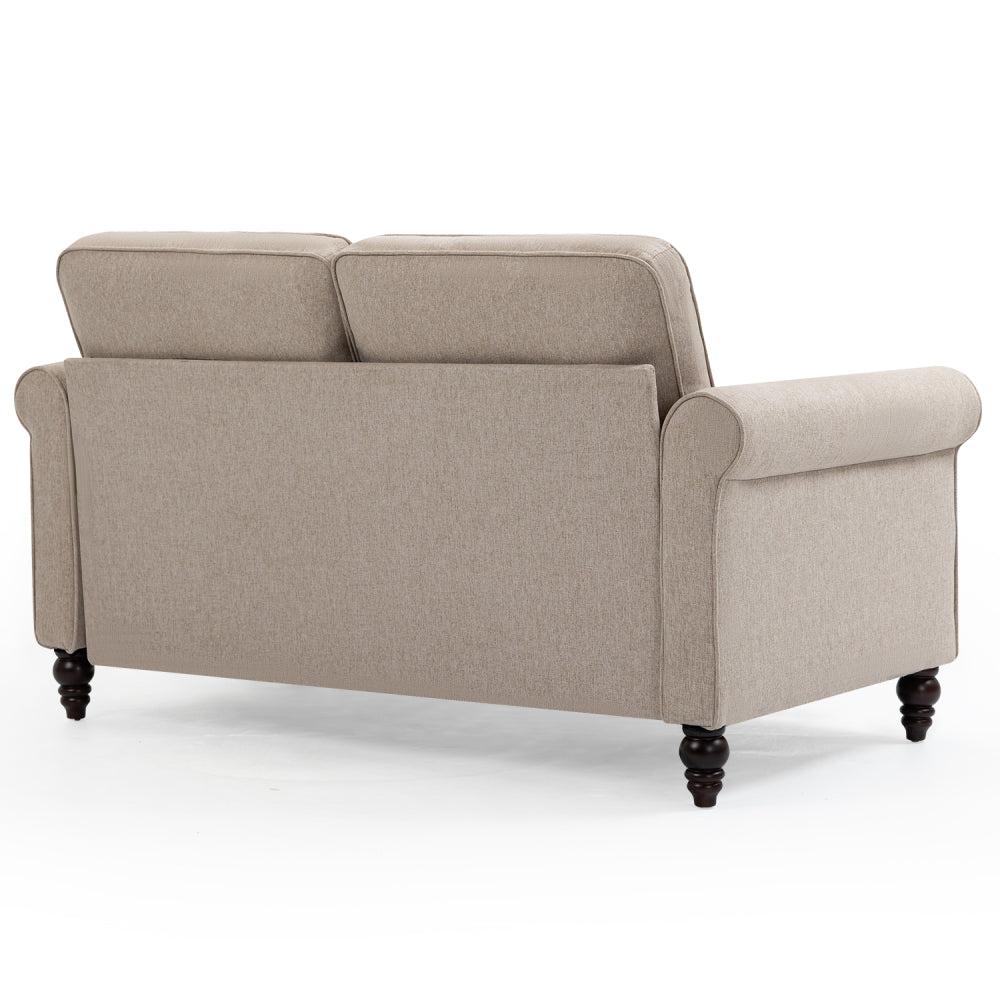 48 inch, 2 Seater Loveseat Sofa, Mid Century Modern Couches for Living Room, Button Tufted Sofa