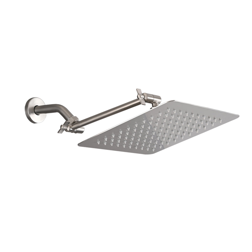 10" Square Rainfall & High Pressure Stainless Steel Bath Shower head Matte Black
