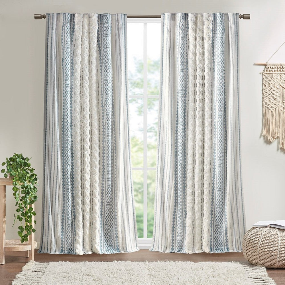 Burnout Printed Curtain Panel