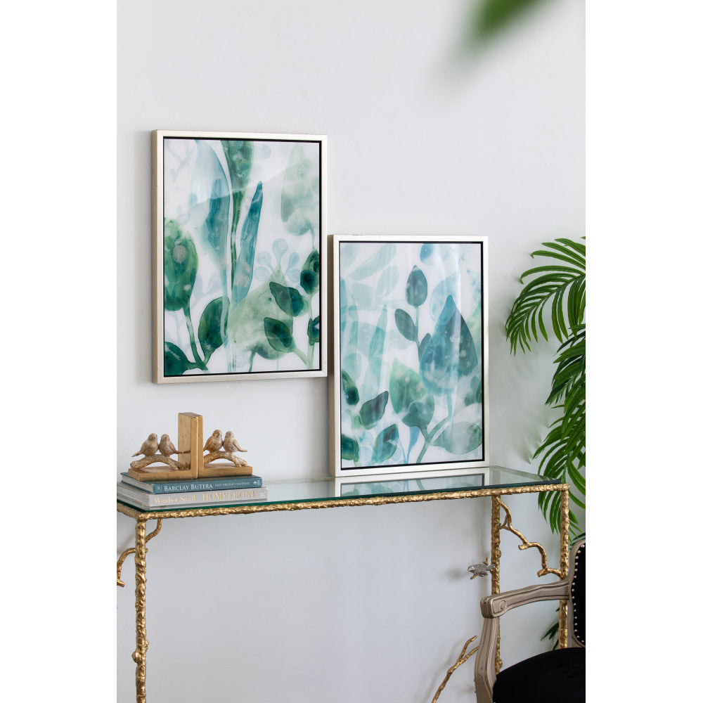 19" x 25.5" Framed Printed Acrylic Decorative Wall Art, Wall Decor for Living Room Bedrrom Entryway Office, Set of 2