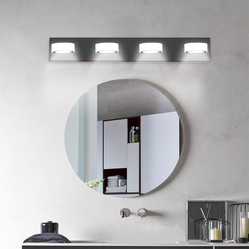 (Same as W1340110595/L2010) 45" Modern 6-Light LED Vanity Light, Sleek Black Bathroom Wall Light Fixture for Mirror, Shower, and Bathroom Decor