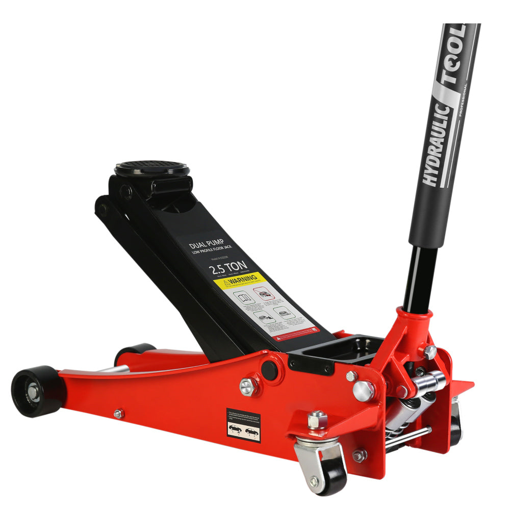 Floor Jack, 3.5 Ton Low Profile Floor Jack, Heavy-Duty Steel Racing Floor Jack with dual Piston Quick Lift Pump, Floor Jack Lifting Range 4"-21"
