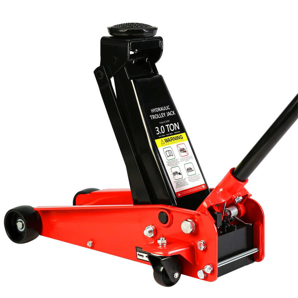 Floor Jack, 3.5 Ton Low Profile Floor Jack, Heavy-Duty Steel Racing Floor Jack with dual Piston Quick Lift Pump, Floor Jack Lifting Range 4"-21"