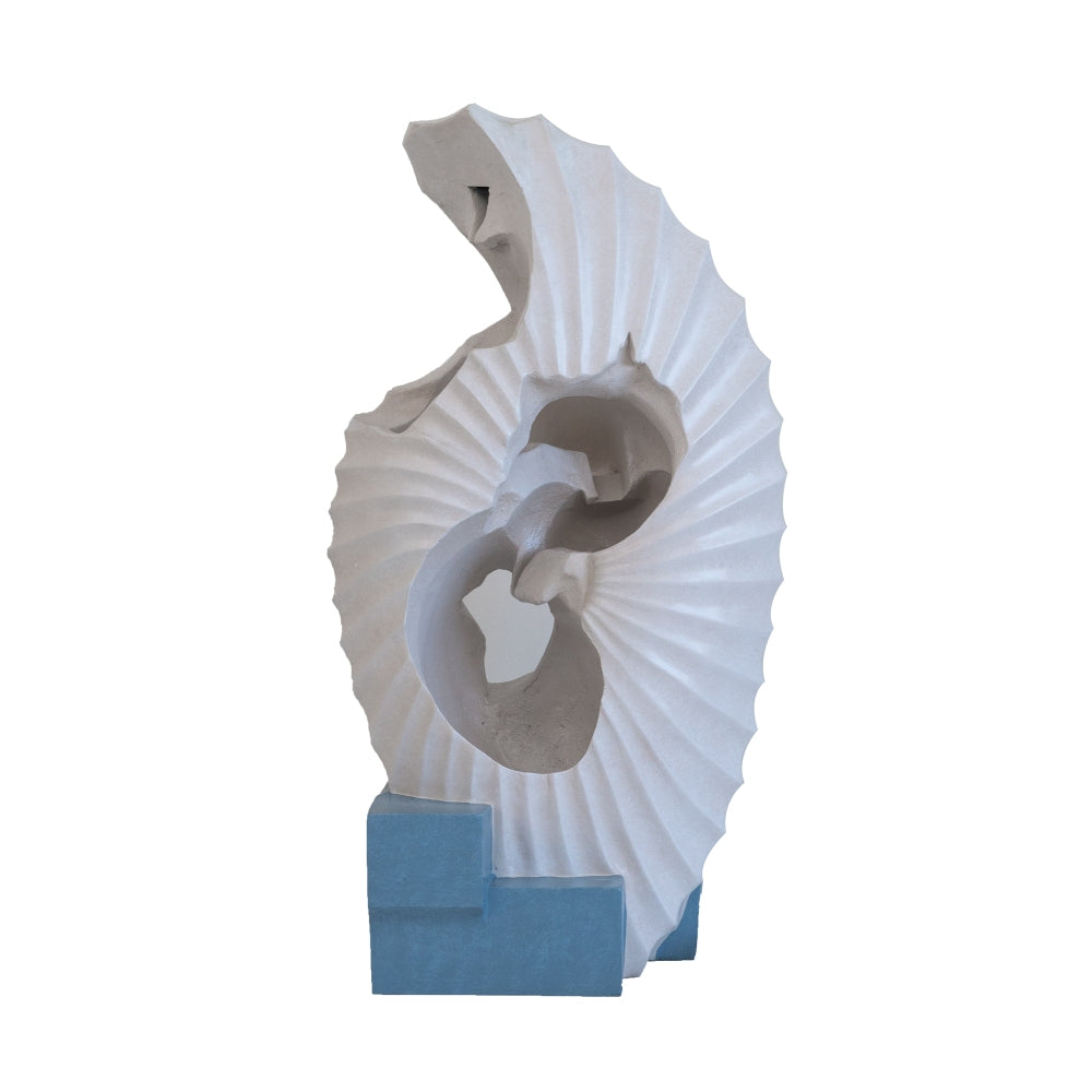 10x8.1x23.4" Black and White Water Fountain with Vase Design, with Light and Pump, for Indoor and Outdoor