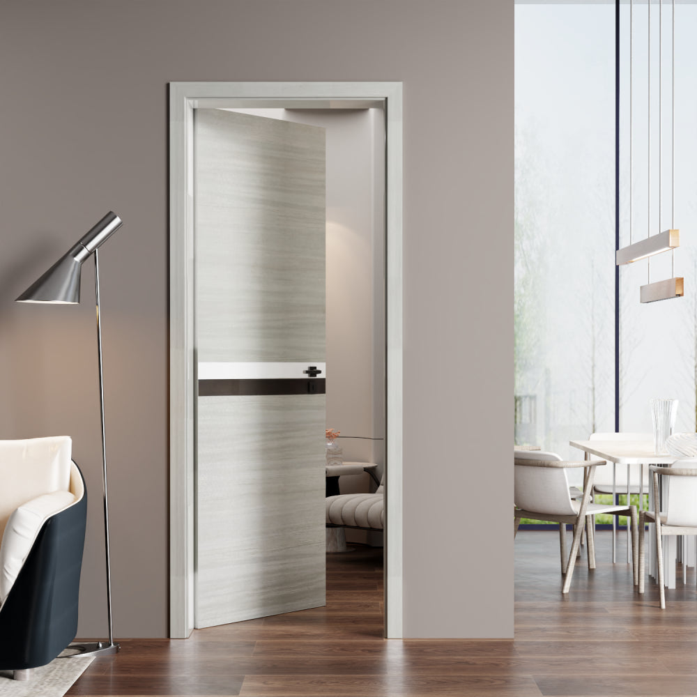 CRAZY ELF 32 "x 84" Melamine Integrated Door Slab, No Assembly Required, Covered With 2mm Thick Melamine Protective Layer, Environmental-Friendly, Waterproof, Moisture-proof, Deformation Resistant