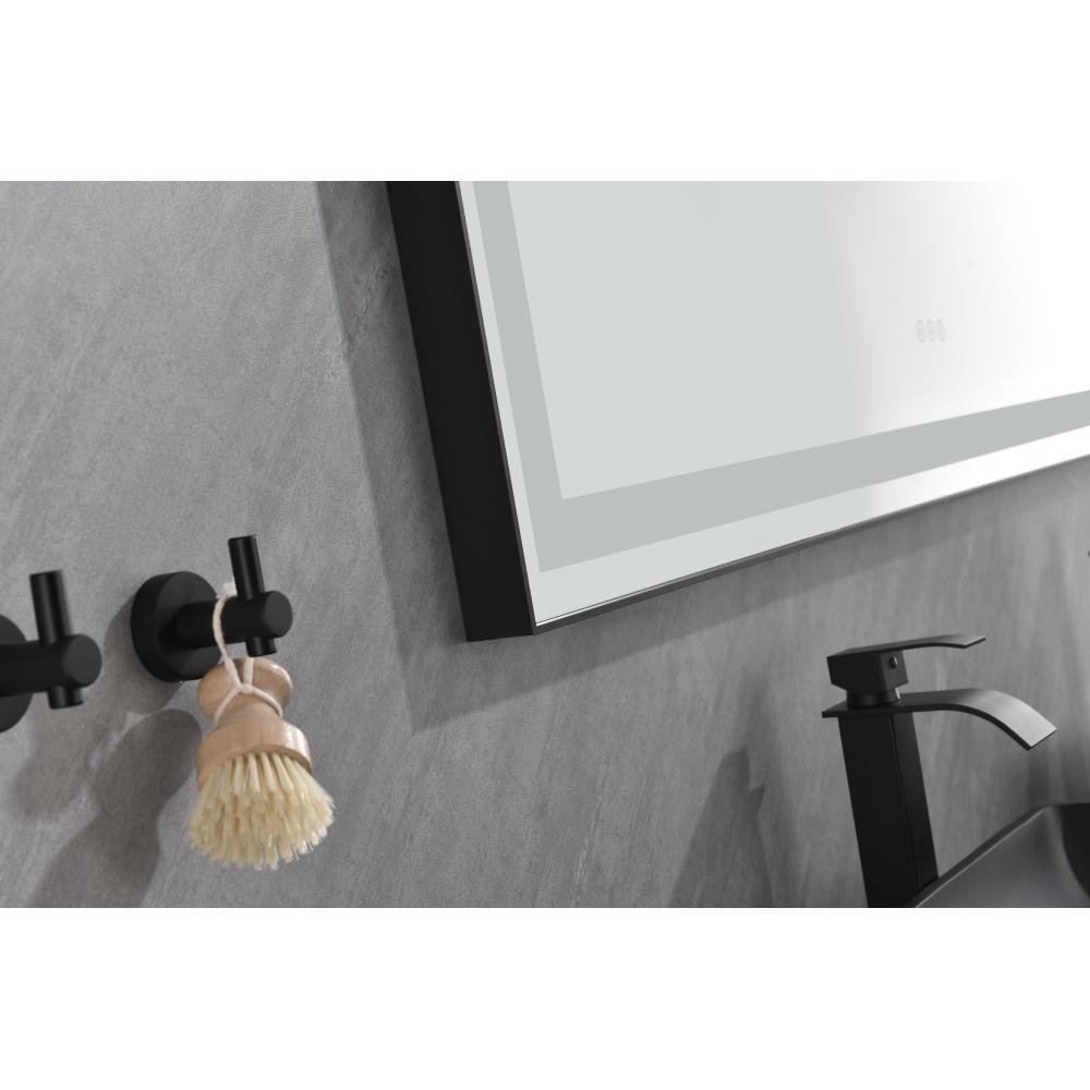 96*36 in bathroom led mirror is multi-functional and each function is controlled by a smart touch button.