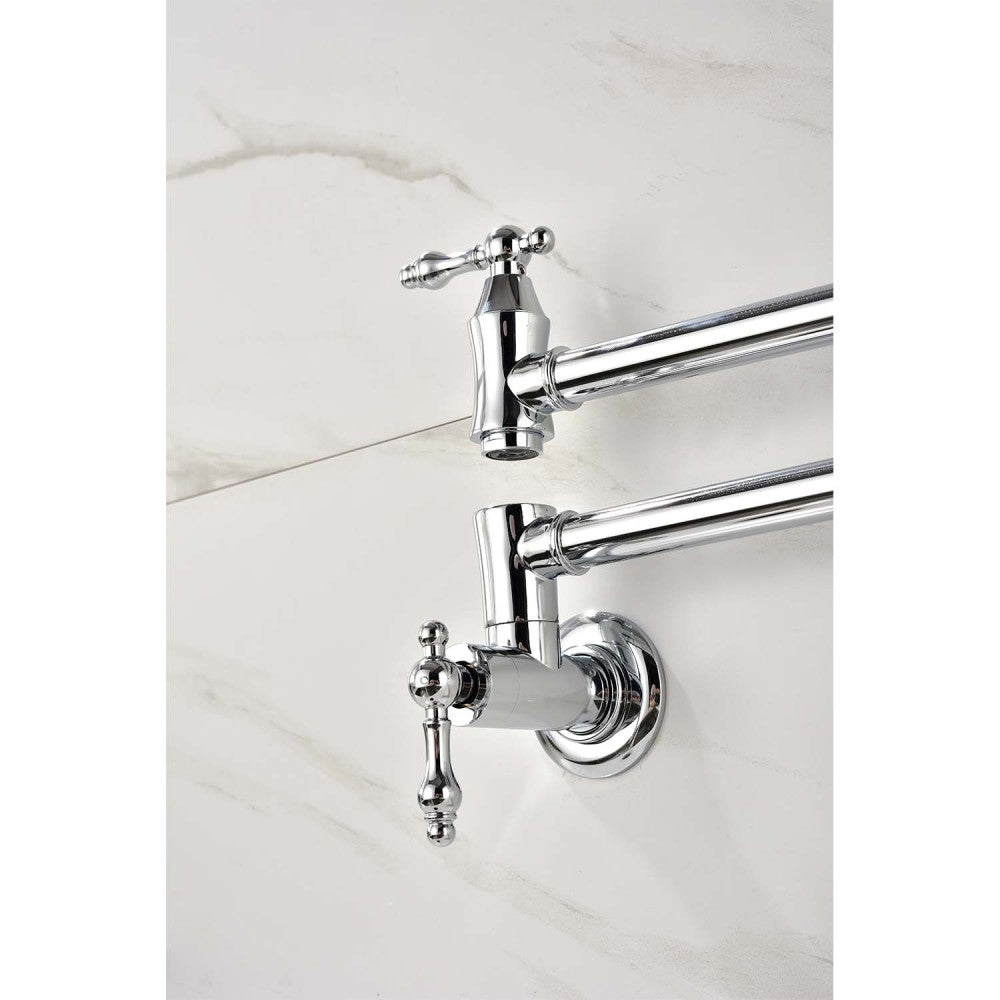 Wall Mount Folding Kitchen Pot Filler Faucet
