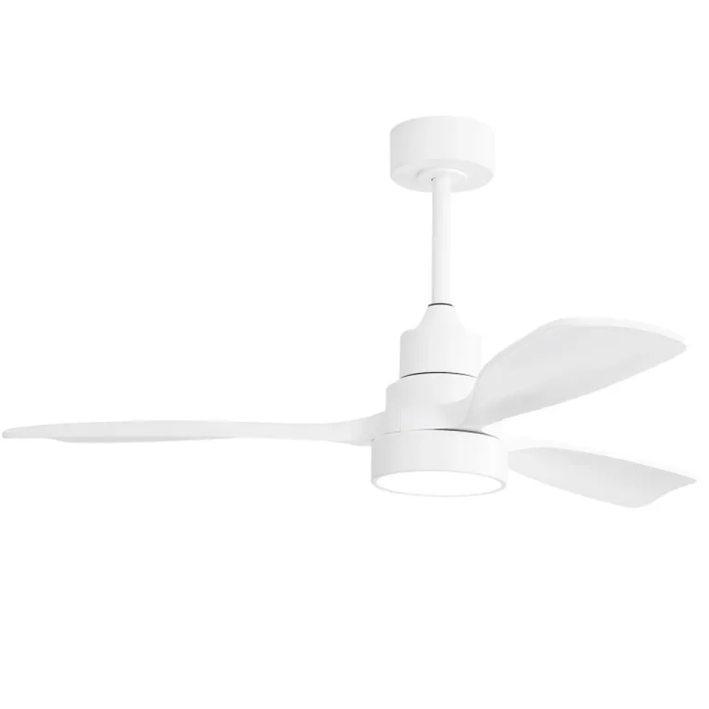 (Same as W882P195902) 48 Inch Wood Ceiling Fan With 3 Solid Wood Blades Remote Control Reversible DC Motor For Living Room
