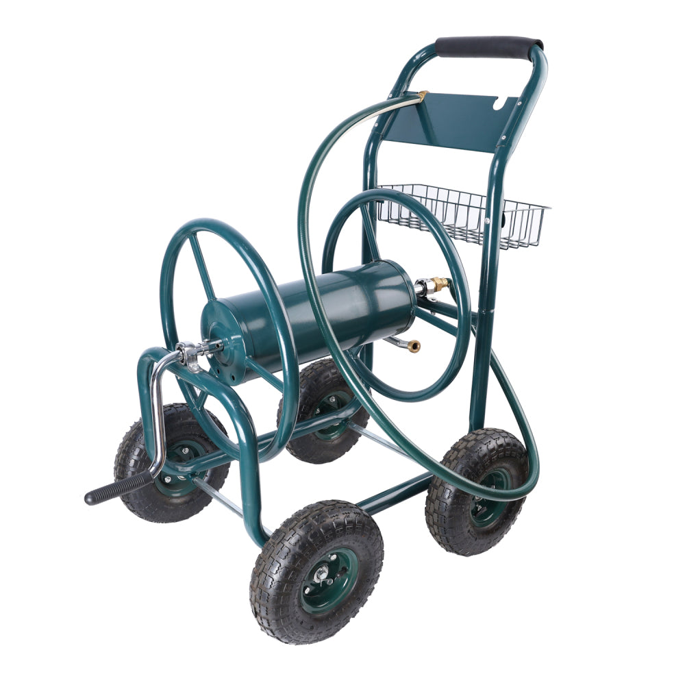 40 litre high capacity lawn roller, can fill sand/water, U-shaped ergonomic handle, easy to push and pull, suitable for gardens, farms, parks, black