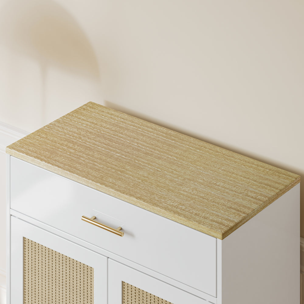 Cat Litter Box Enclosure with Scratch Pad, Hidden Litter Box Furniture, Wooden Pet House Sideboard, Storage Cabinet, Fit Most Cat and Litter Box, for Living Room Office