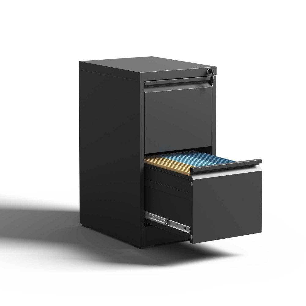 Lateral File Cabinet 4 Drawer, Black Filing Cabinet with Lock, Lockable File Cabinet for Home Office, Locking Metal File Cabinet for Legal/Letter/A4/F4 Size