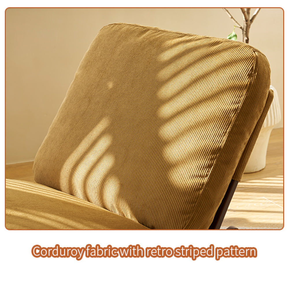 Comfortable Glider Rocking Chair, High-Quality Upholstery Glider Chair, Solid Wood Frame, Perfect for Multiple Settings Accent Reading Chair for Bedroom,Living Room,Nursery