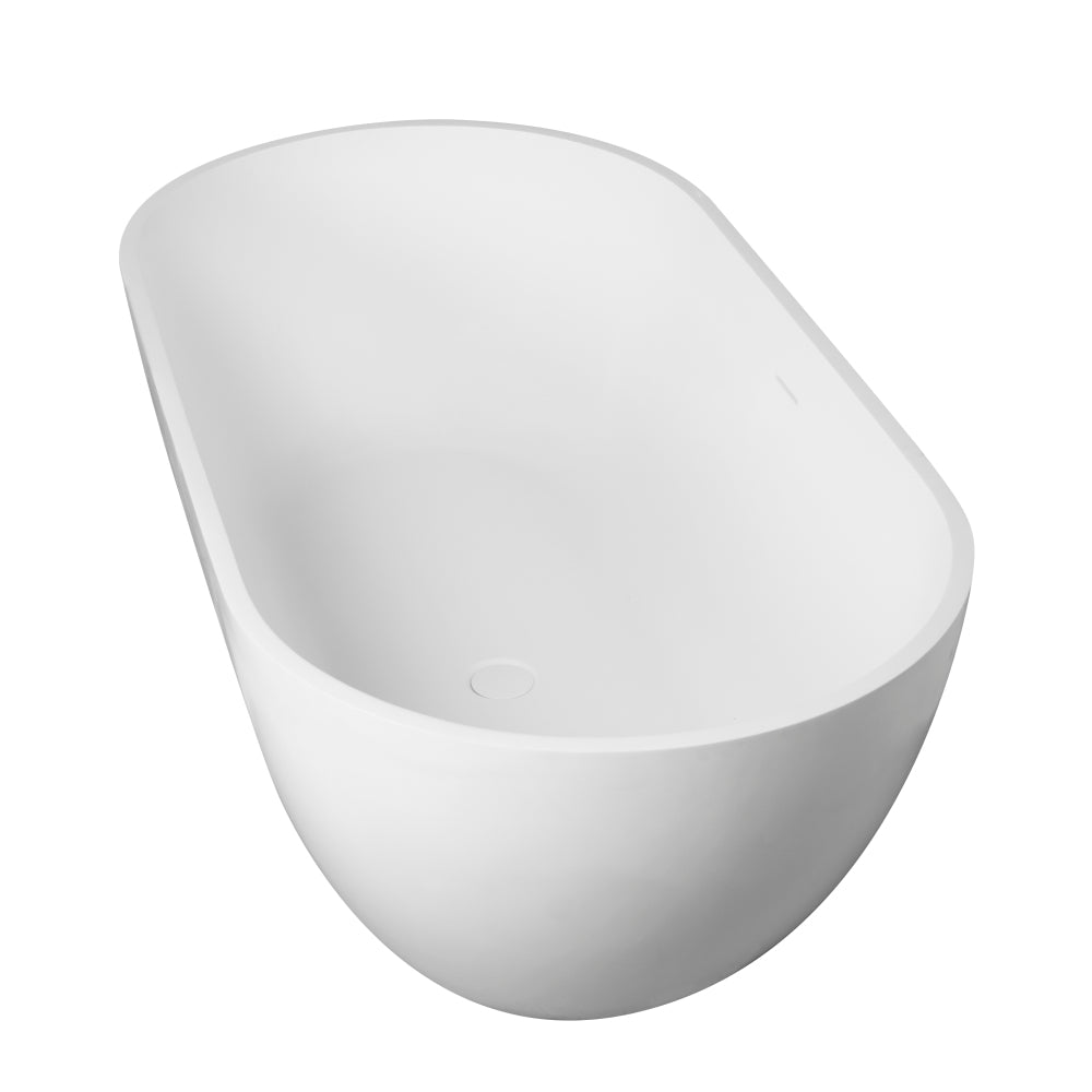 59 inch small size artificial stone solid surface freestanding bathroom bathtub