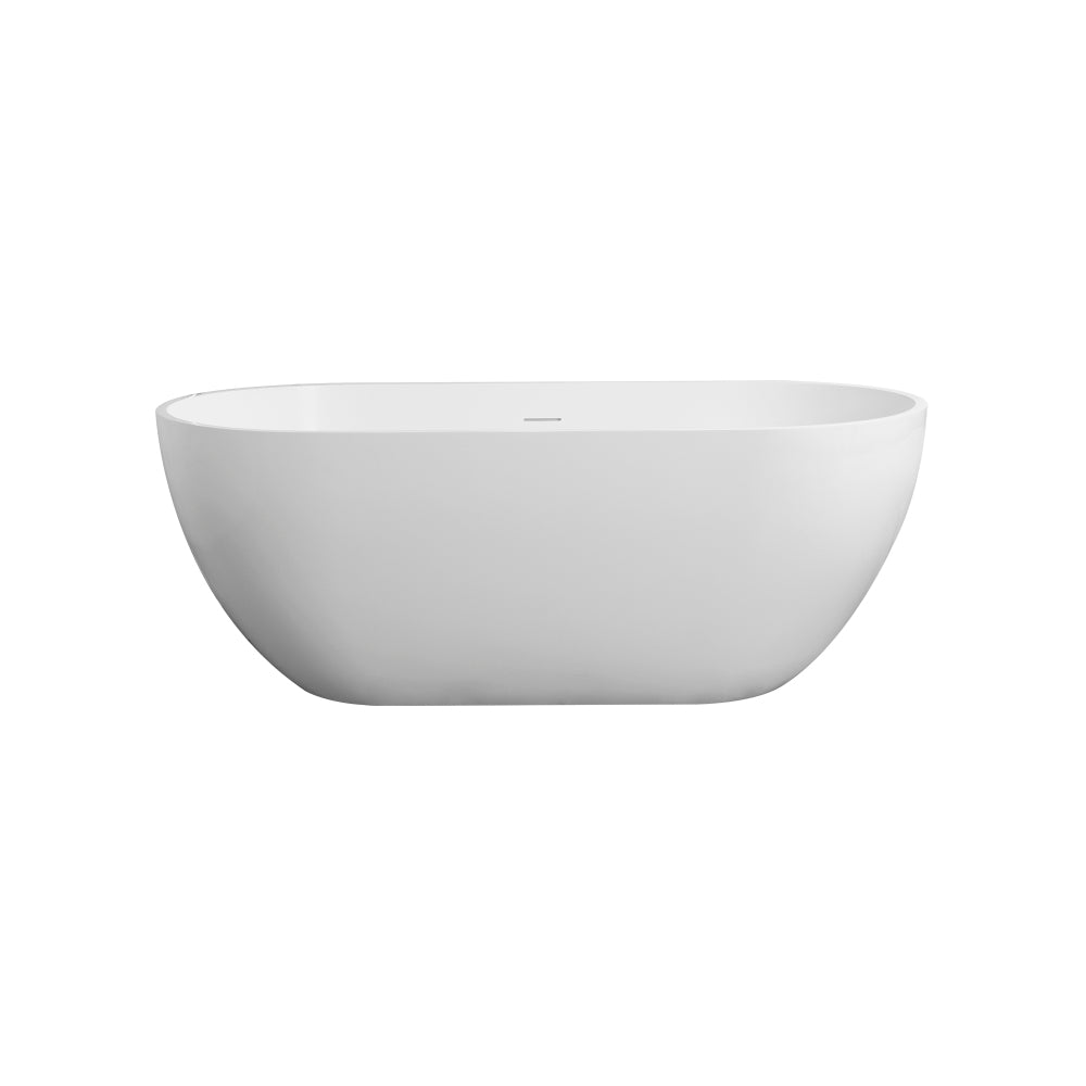 59 inch small size artificial stone solid surface freestanding bathroom bathtub