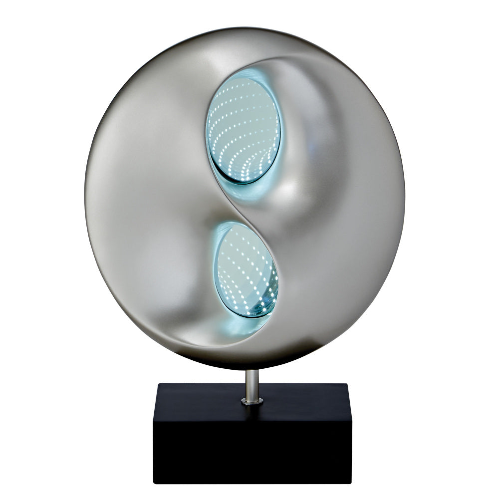 Modern Design Table Lamp 1pc Sparkling Decorative Home Decor Designer Table Lamp, Water Dancing Light, Satin Night Light