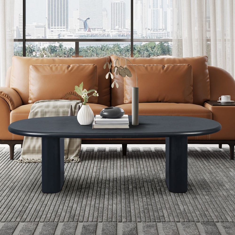 51'' Tapered Tabletop Coffee Table (NATURAL WOOD)