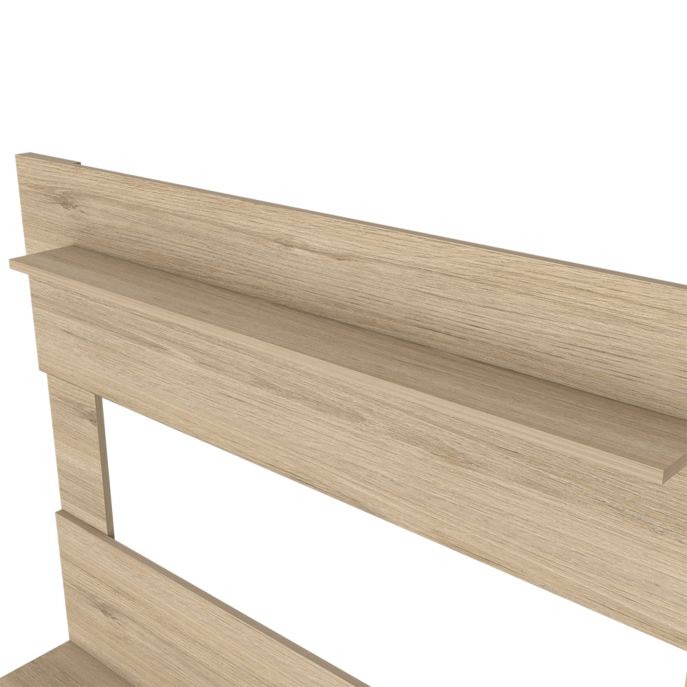 Floating Entertainment Center for TV´s up 55", Space For TV, One Superior Shelf, Two Shelves, Light Pine