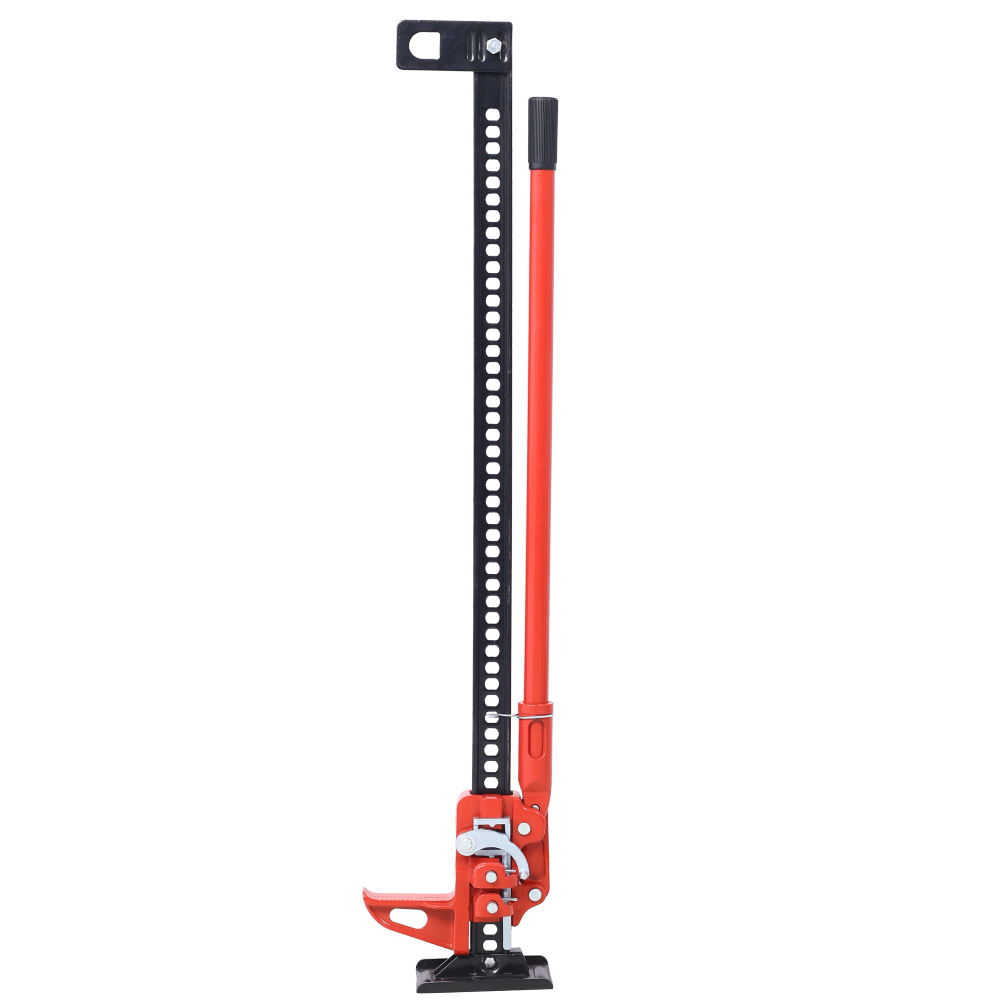 High Lift Farm Jack, 48" Utility Farm Jack, 7000 lbs Capacity Ratcheting Off Road Utility Jack, Heavy-Duty Farm Jack for Tractor, Truck, SUV, Bumper Lift, RED