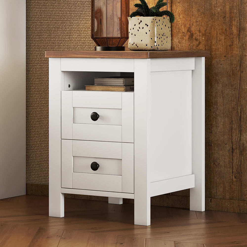 3-Pieces Bedroom Sets Full Size Farmhouse Platform Bed with Double Sliding Door Storage Headboard and Charging Station, Storage Nightstand and Dresser, Antique Gray