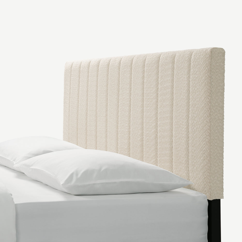 Normsman Dove Tufted Upholstered Platform Bed - Pearl White - Queen