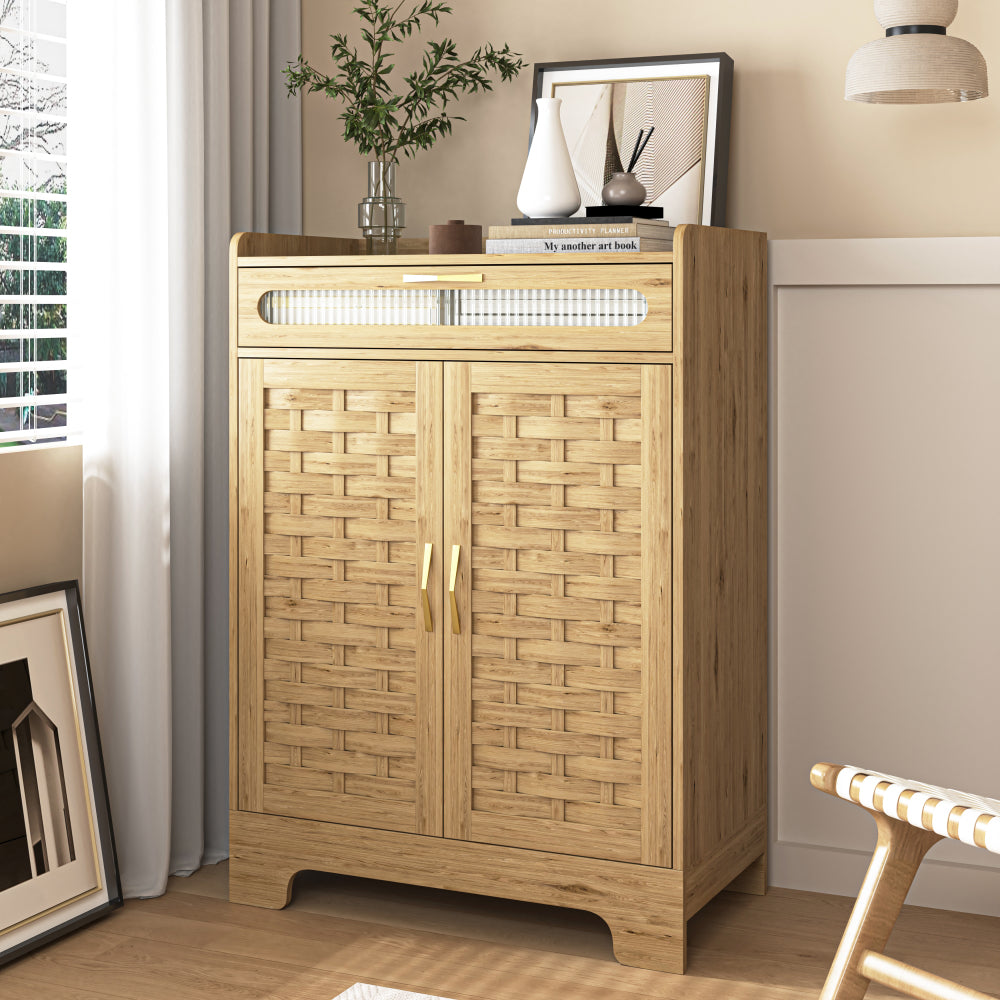 Wood 6 Drawer Dresser for Bedroom, Large Double Dresser with Wide Drawers, Modern Chest of Drawers,Storage Organizer Dresser,Nursery Dresser,for Living Room, Hallway, Bedroom, Kids Bedroom