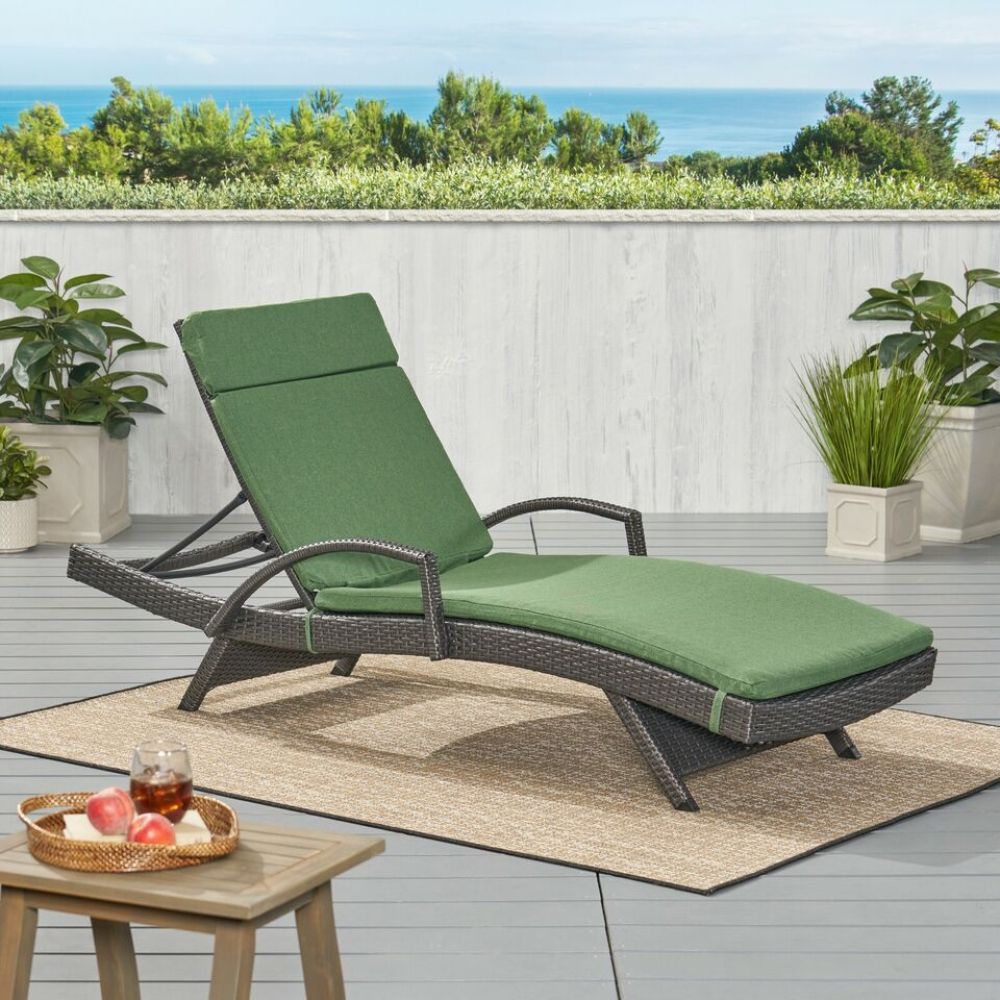 52005.00CUSH-BLU (2PCS) SALEM Outdoor Chaise Lounge Cushion (Without Chaise Lounge)